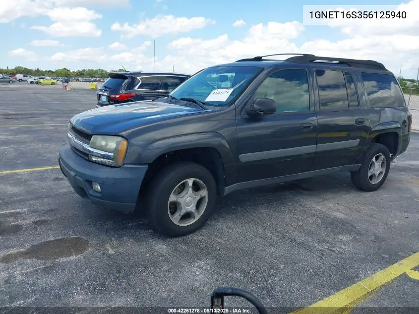 2005 Chevrolet Trailblazer Ext Ls VIN: 1GNET16S356125940 Lot: 42261278