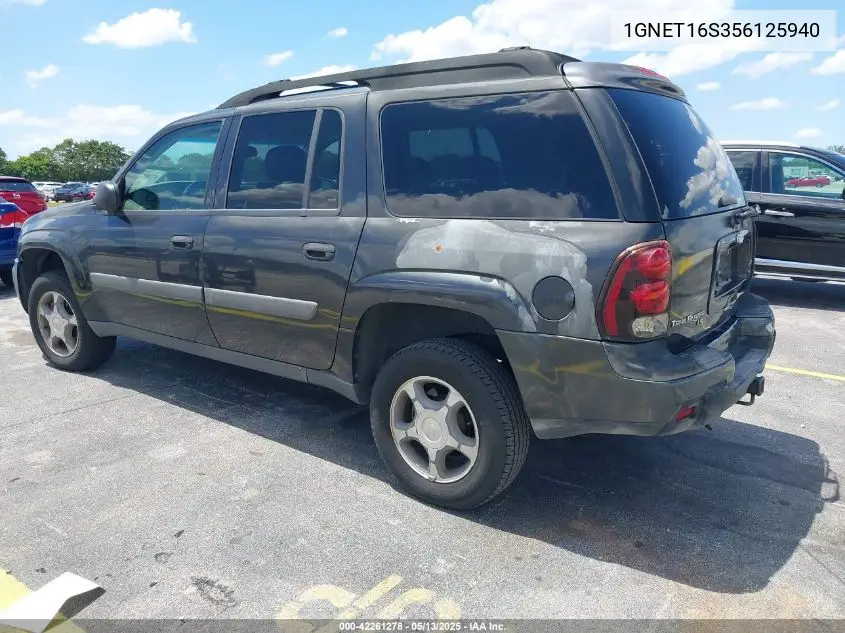 2005 Chevrolet Trailblazer Ext Ls VIN: 1GNET16S356125940 Lot: 42261278