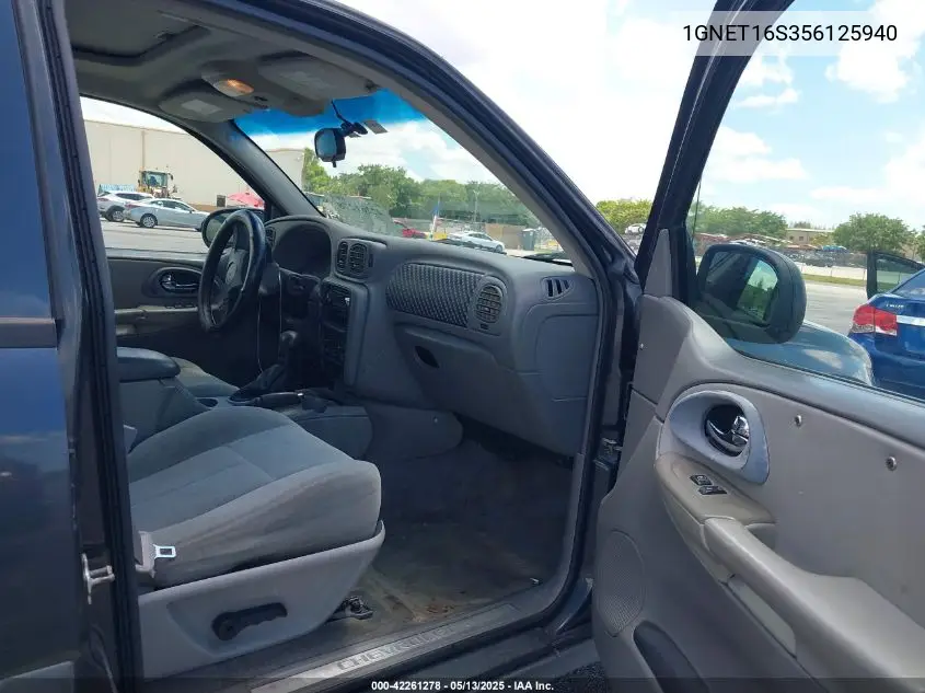 2005 Chevrolet Trailblazer Ext Ls VIN: 1GNET16S356125940 Lot: 42261278