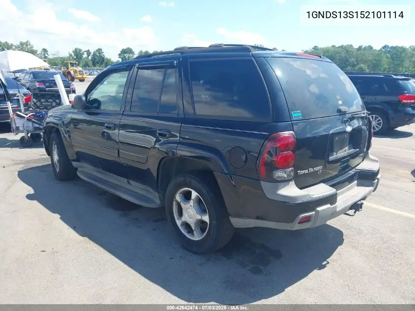 2005 Chevrolet Trailblazer Lt VIN: 1GNDS13S152101114 Lot: 42642474