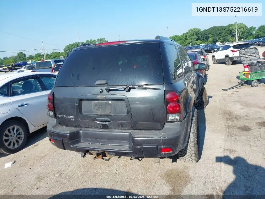 2005 Chevrolet Trailblazer Ls VIN: 1GNDT13S752216619 Lot: 42650953