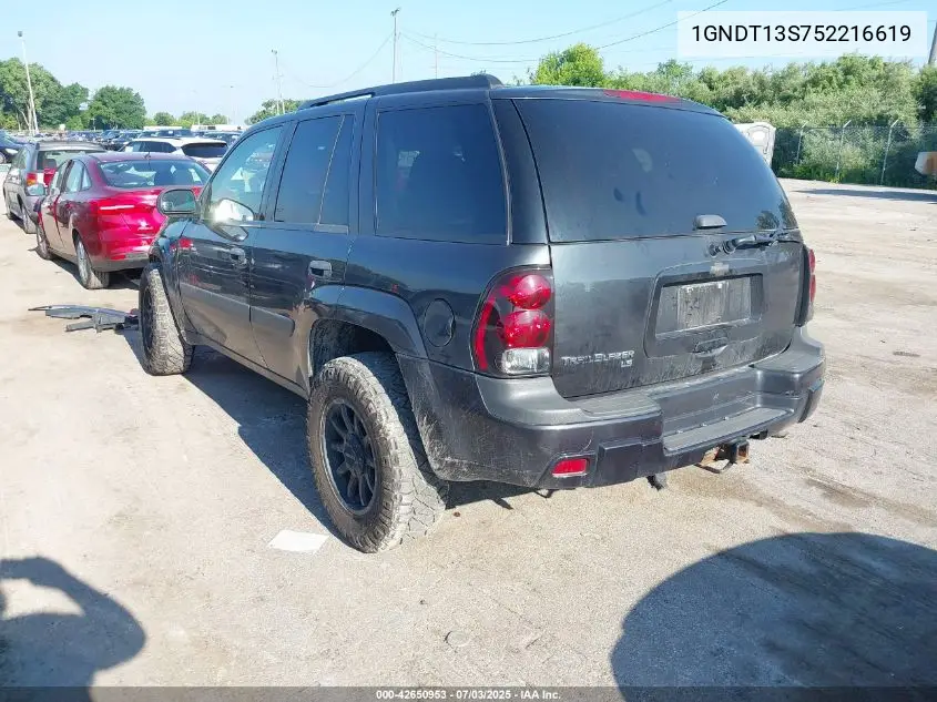 2005 Chevrolet Trailblazer Ls VIN: 1GNDT13S752216619 Lot: 42650953