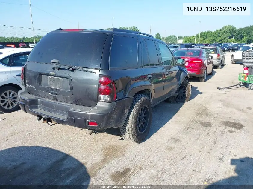 2005 Chevrolet Trailblazer Ls VIN: 1GNDT13S752216619 Lot: 42650953