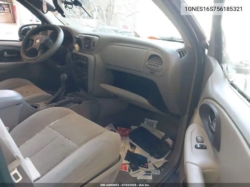 2005 Chevrolet Trailblazer Ext Ls VIN: 1GNES16S756185321 Lot: 42668053