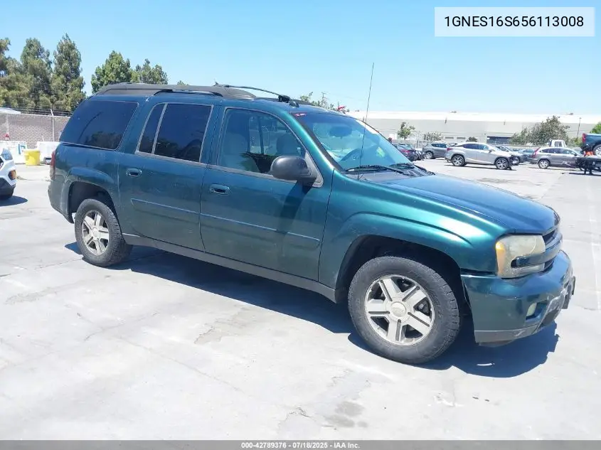 2005 Chevrolet Trailblazer Ext Lt VIN: 1GNES16S656113008 Lot: 42789376