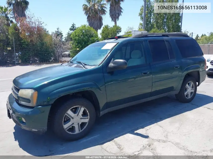 2005 Chevrolet Trailblazer Ext Lt VIN: 1GNES16S656113008 Lot: 42789376