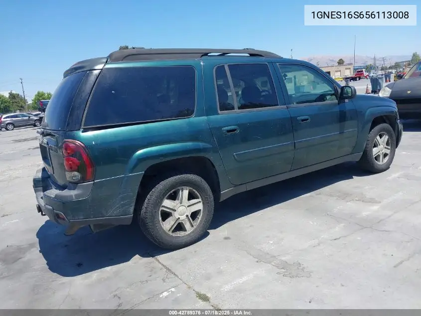 2005 Chevrolet Trailblazer Ext Lt VIN: 1GNES16S656113008 Lot: 42789376