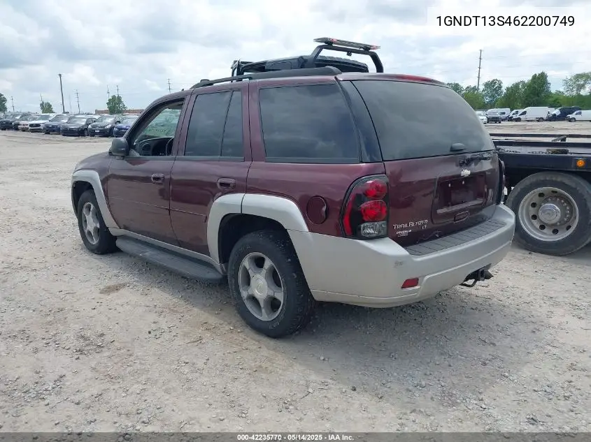 2006 Chevrolet Trailblazer Lt VIN: 1GNDT13S462200749 Lot: 42235770
