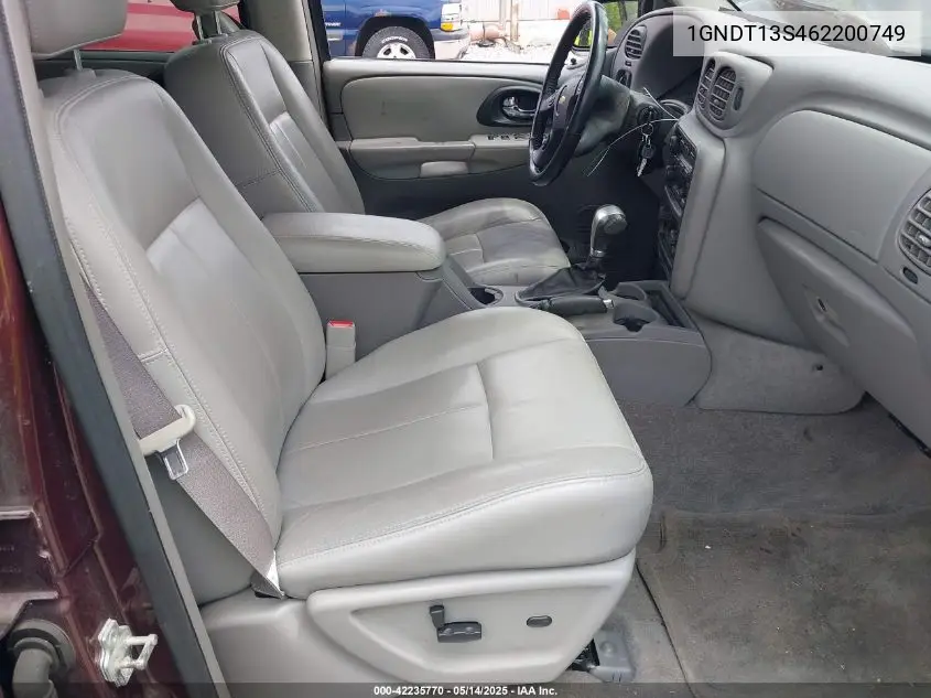 2006 Chevrolet Trailblazer Lt VIN: 1GNDT13S462200749 Lot: 42235770