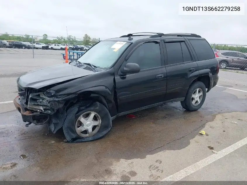 2006 Chevrolet Trailblazer Ls VIN: 1GNDT13S662279258 Lot: 42252455