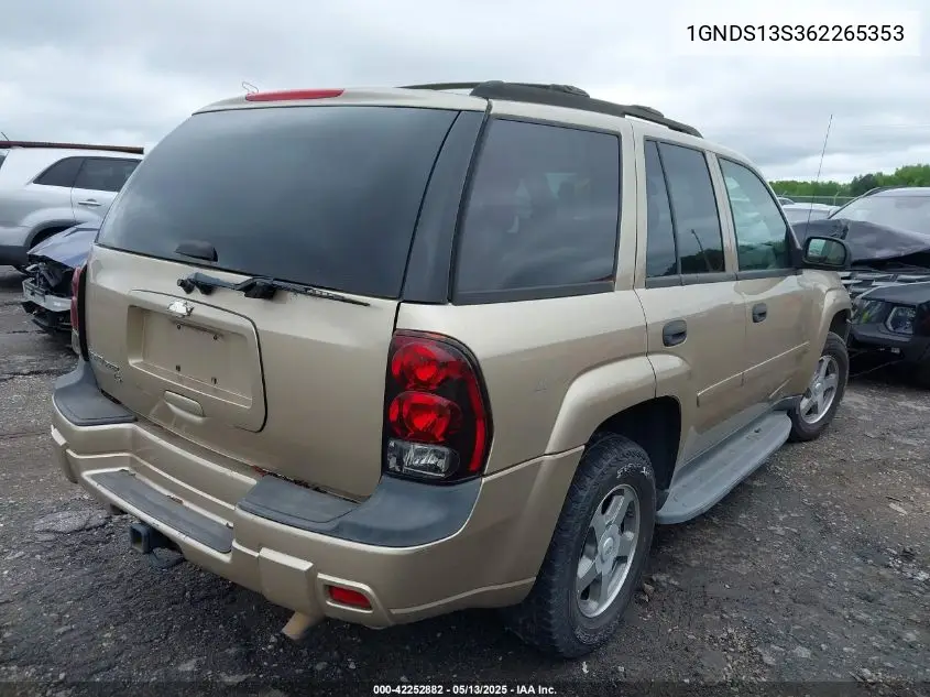 2006 Chevrolet Trailblazer Ls VIN: 1GNDS13S362265353 Lot: 42252882