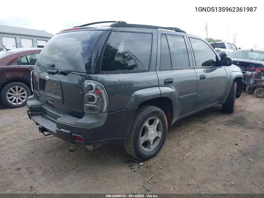 2006 Chevrolet Trailblazer Ls VIN: 1GNDS13S962361987 Lot: 42260123