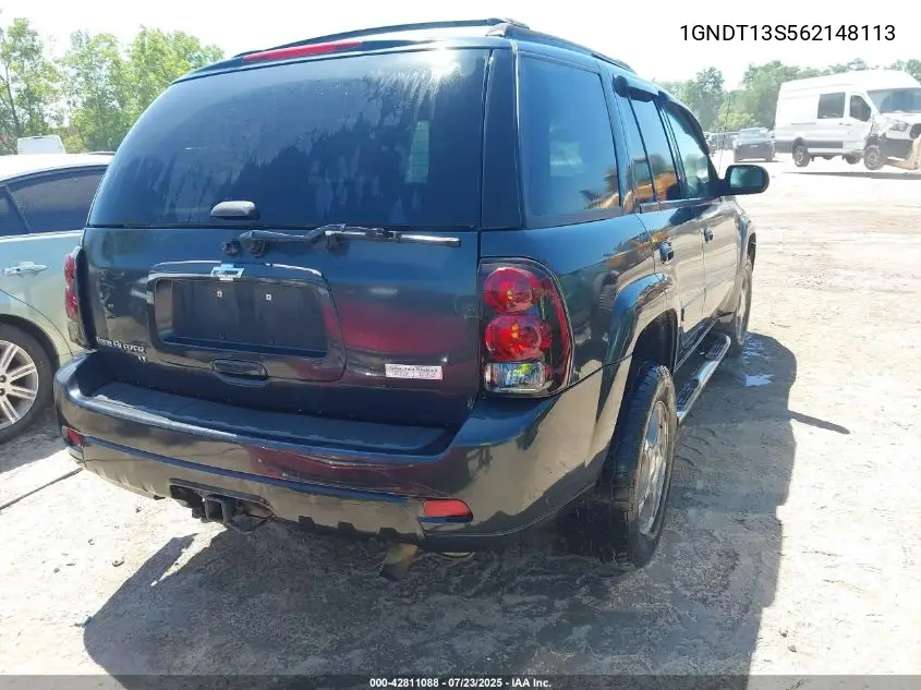 2006 Chevrolet Trailblazer Lt VIN: 1GNDT13S562148113 Lot: 42811088