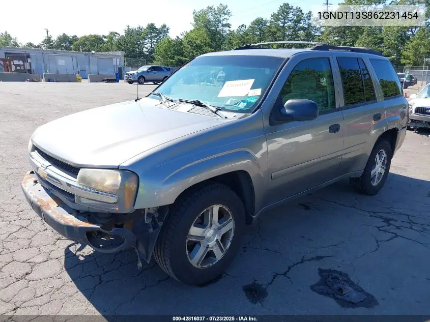 2006 Chevrolet Trailblazer Ls VIN: 1GNDT13S862231454 Lot: 42816037
