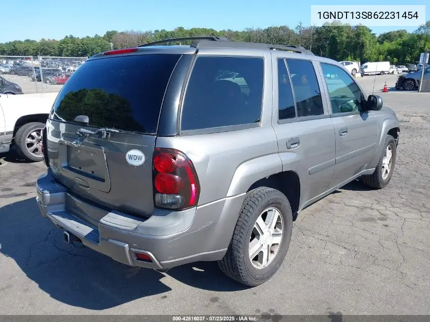 2006 Chevrolet Trailblazer Ls VIN: 1GNDT13S862231454 Lot: 42816037