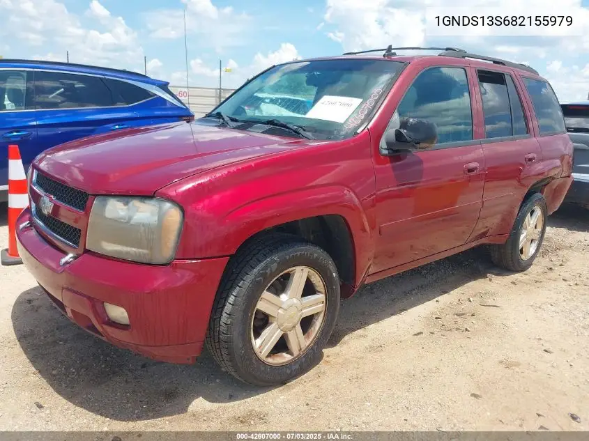 2008 Chevrolet Trailblazer Lt VIN: 1GNDS13S682155979 Lot: 42607000