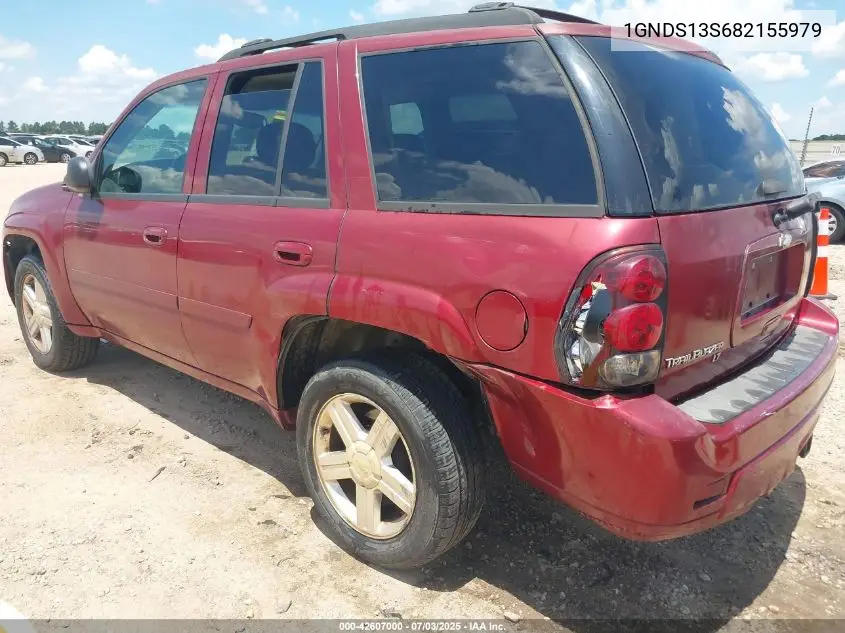 2008 Chevrolet Trailblazer Lt VIN: 1GNDS13S682155979 Lot: 42607000