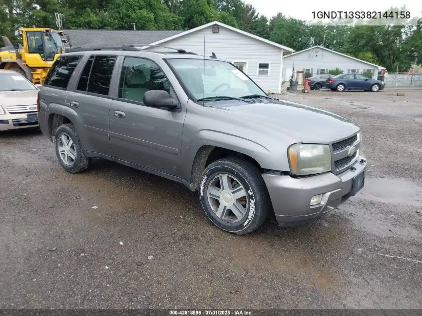 2008 Chevrolet Trailblazer Lt VIN: 1GNDT13S382144158 Lot: 42618596