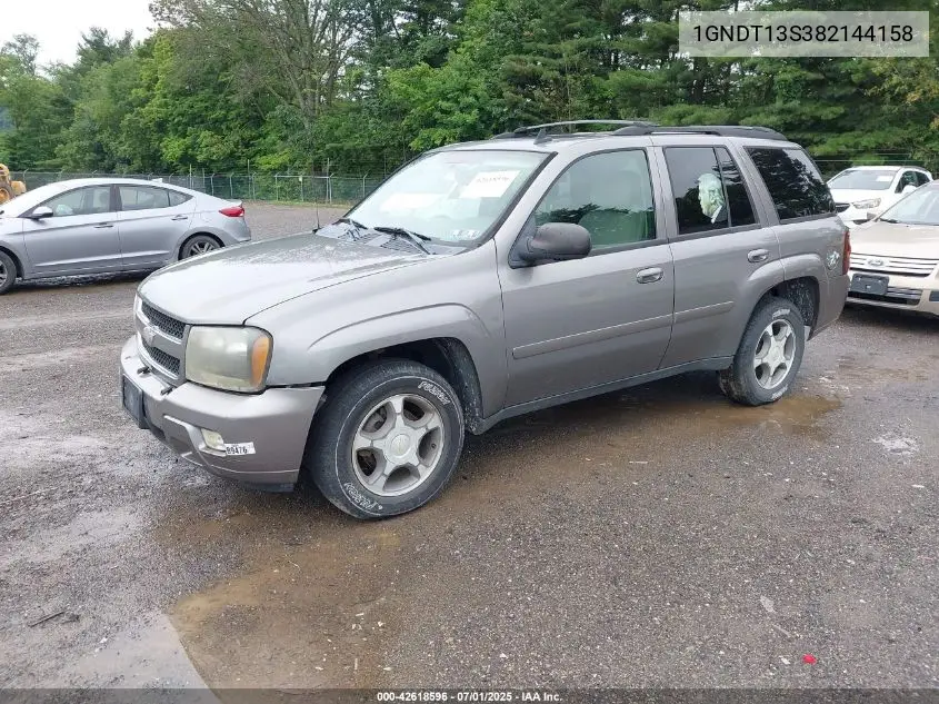 2008 Chevrolet Trailblazer Lt VIN: 1GNDT13S382144158 Lot: 42618596