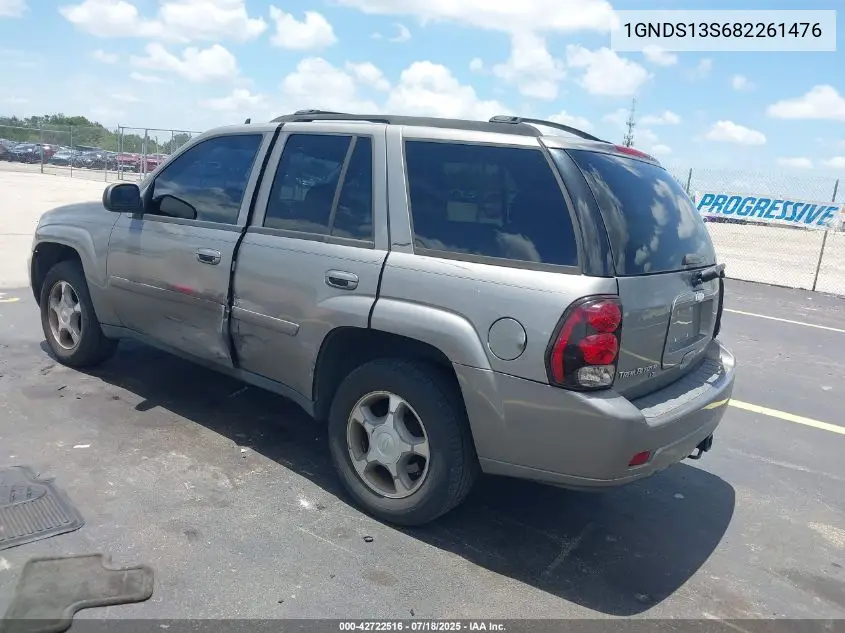 2008 Chevrolet Trailblazer Lt VIN: 1GNDS13S682261476 Lot: 42722516