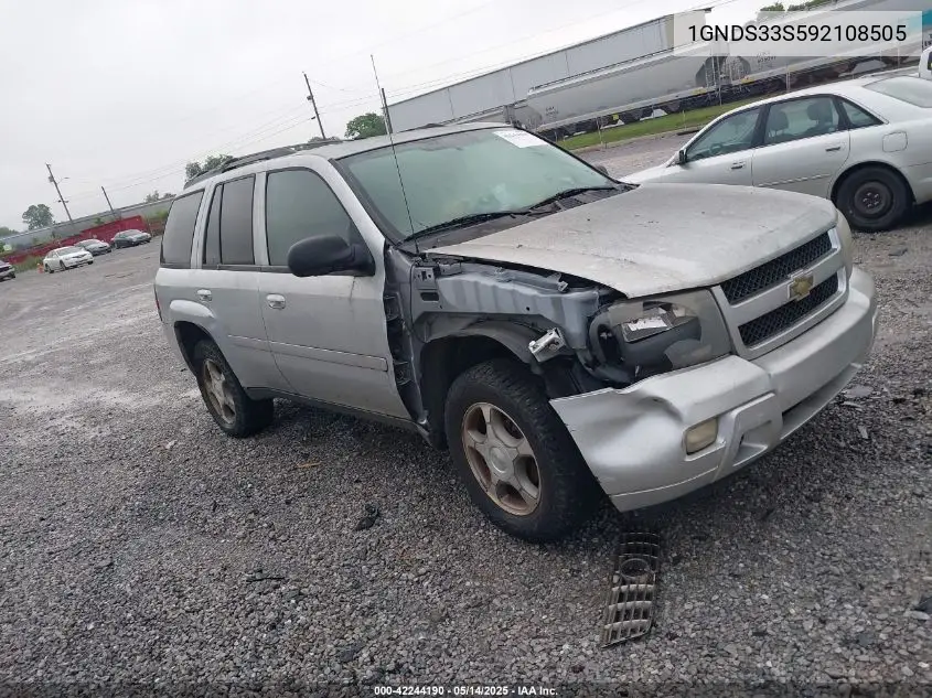 2009 Chevrolet Trailblazer Lt VIN: 1GNDS33S592108505 Lot: 42244190