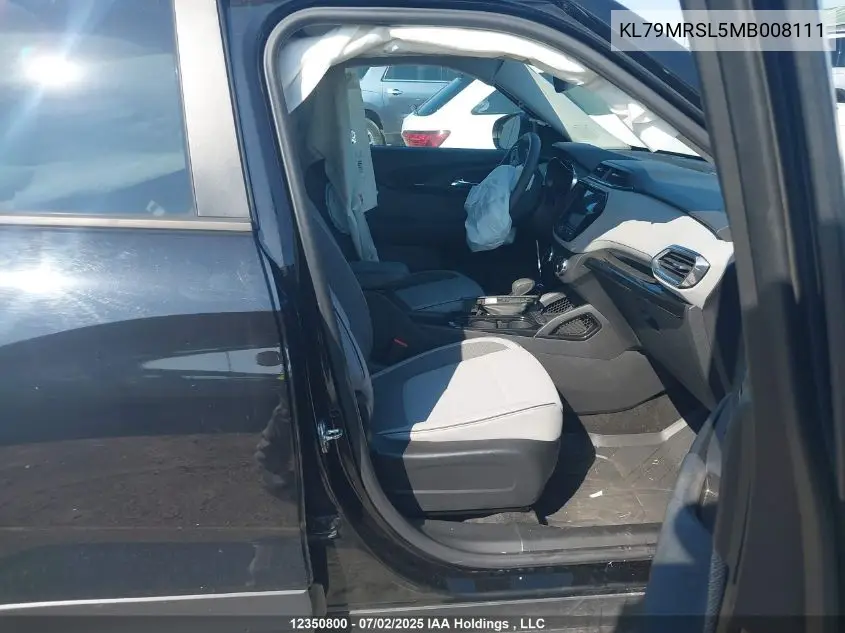 2021 Chevrolet Trailblazer VIN: KL79MRSL5MB008111 Lot: 12350800