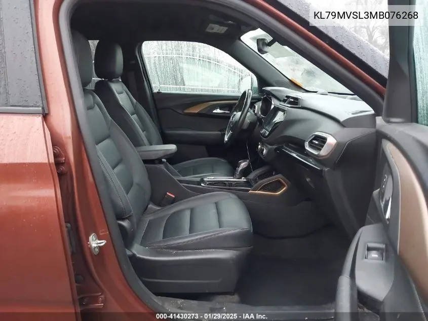 2021 Chevrolet Trailblazer Fwd Activ VIN: KL79MVSL3MB076268 Lot: 41430273