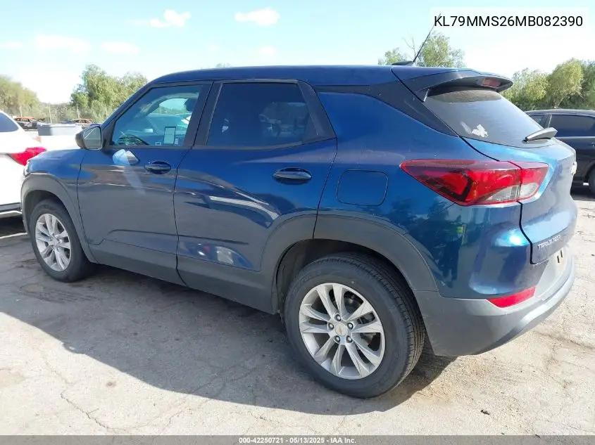 2021 Chevrolet Trailblazer Fwd Ls VIN: KL79MMS26MB082390 Lot: 42250721