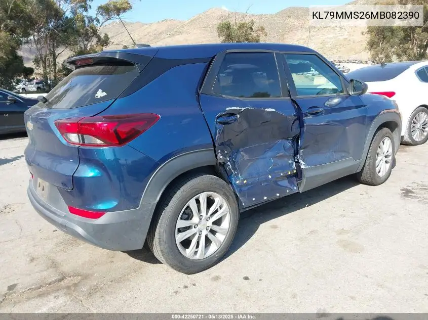2021 Chevrolet Trailblazer Fwd Ls VIN: KL79MMS26MB082390 Lot: 42250721