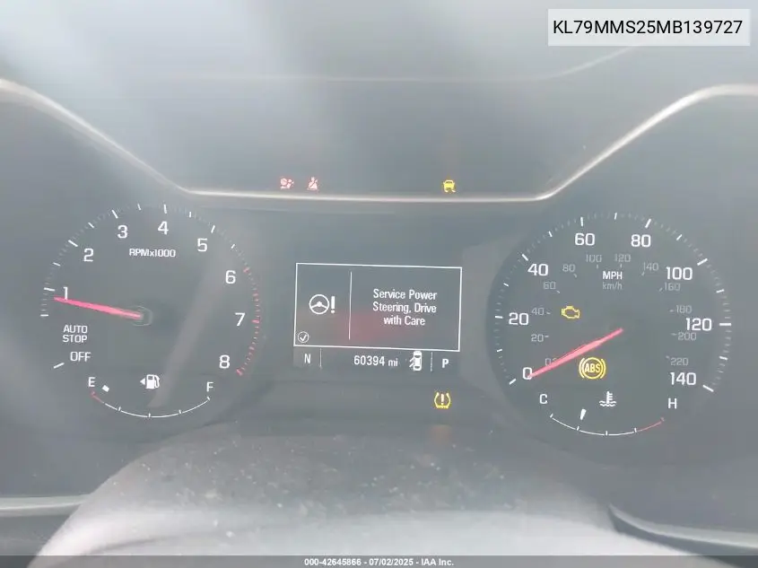2021 Chevrolet Trailblazer Fwd Ls VIN: KL79MMS25MB139727 Lot: 42645866