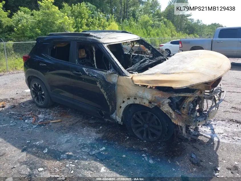 2021 Chevrolet Trailblazer Fwd Lt VIN: KL79MPS21MB129438 Lot: 42654655