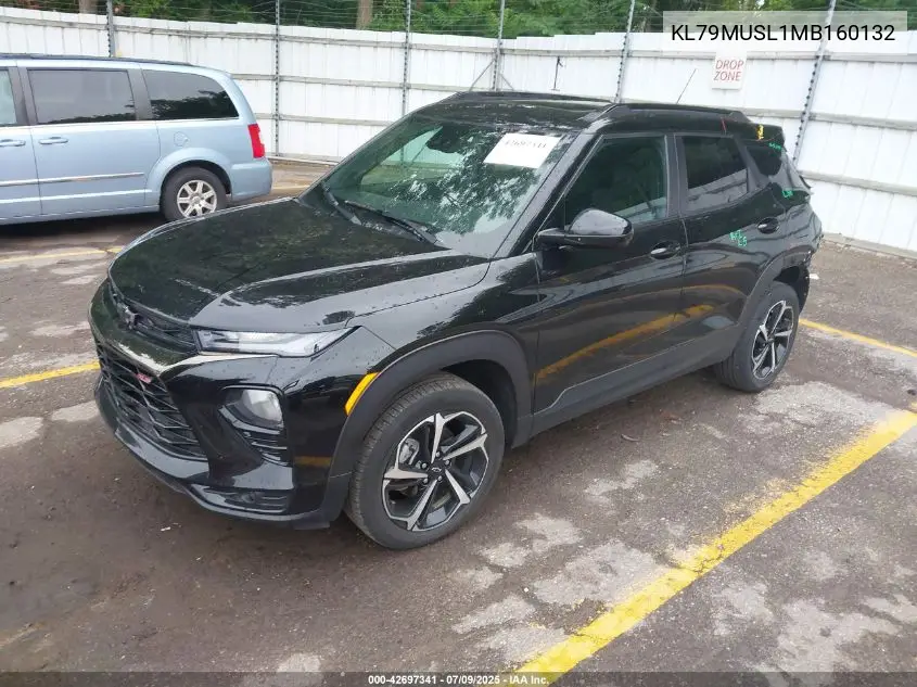 2021 Chevrolet Trailblazer Awd Rs VIN: KL79MUSL1MB160132 Lot: 42697341