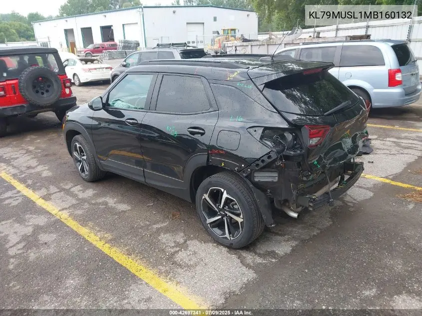 2021 Chevrolet Trailblazer Awd Rs VIN: KL79MUSL1MB160132 Lot: 42697341