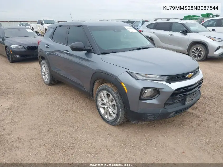2022 Chevrolet Trailblazer Ls VIN: KL79MMS28NB087544 Lot: 42602616
