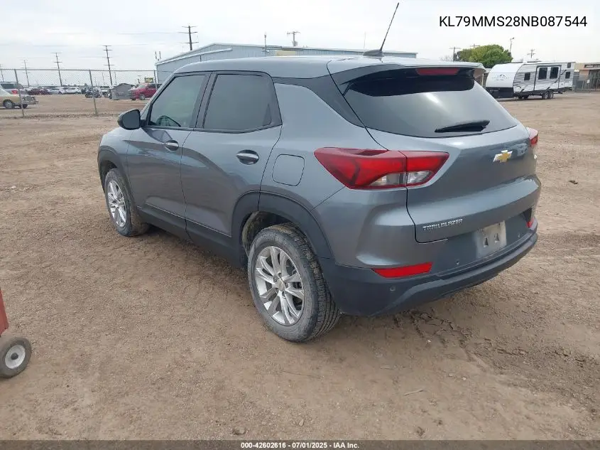 2022 Chevrolet Trailblazer Ls VIN: KL79MMS28NB087544 Lot: 42602616