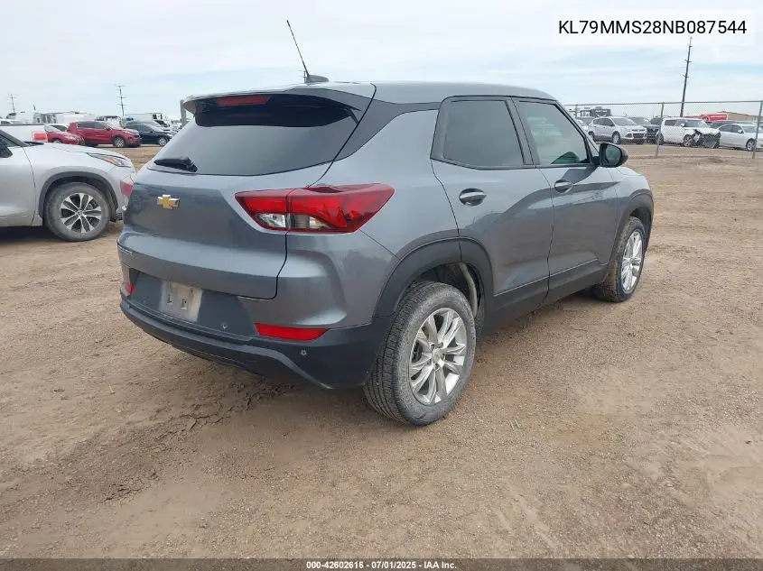 2022 Chevrolet Trailblazer Ls VIN: KL79MMS28NB087544 Lot: 42602616