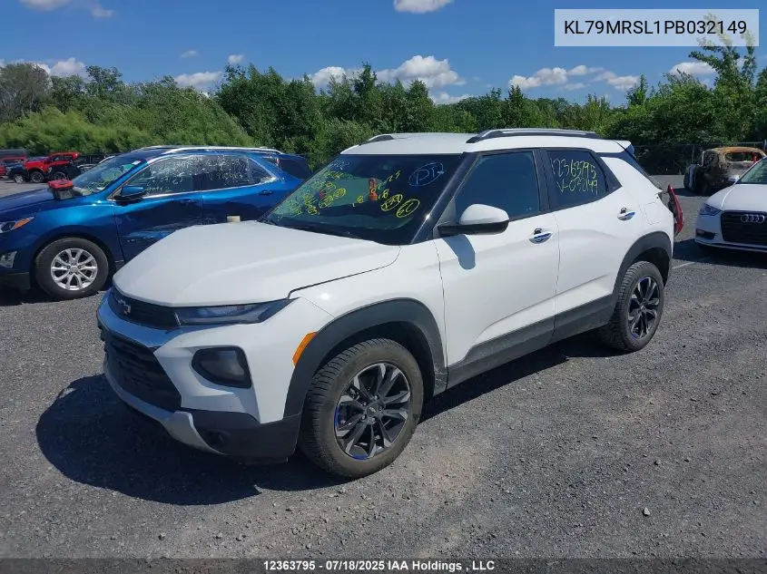 2023 Chevrolet Trailblazer Lt VIN: KL79MRSL1PB032149 Lot: 12363795