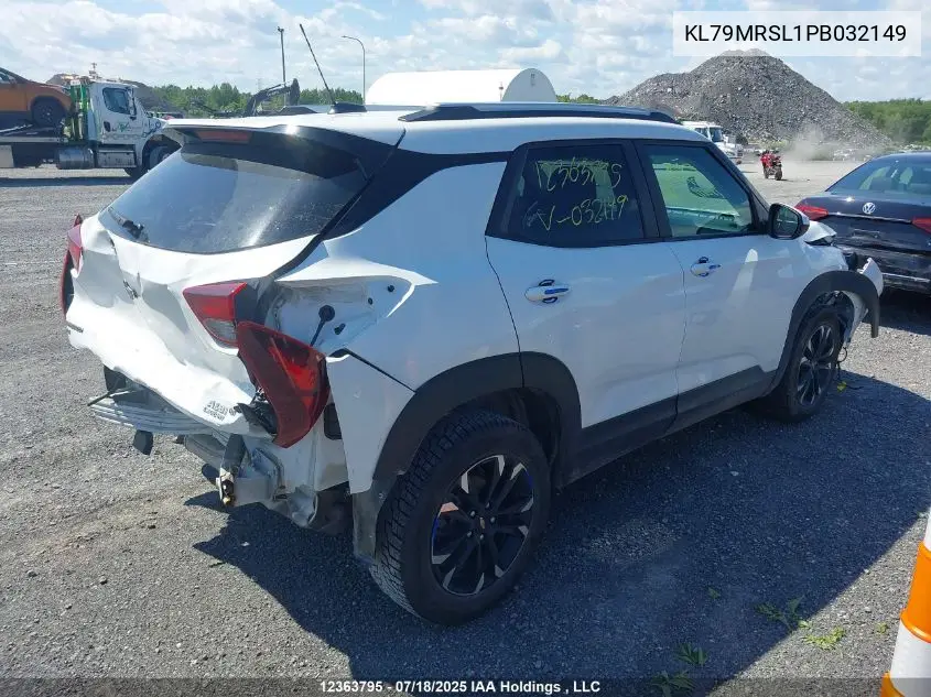 2023 Chevrolet Trailblazer Lt VIN: KL79MRSL1PB032149 Lot: 12363795