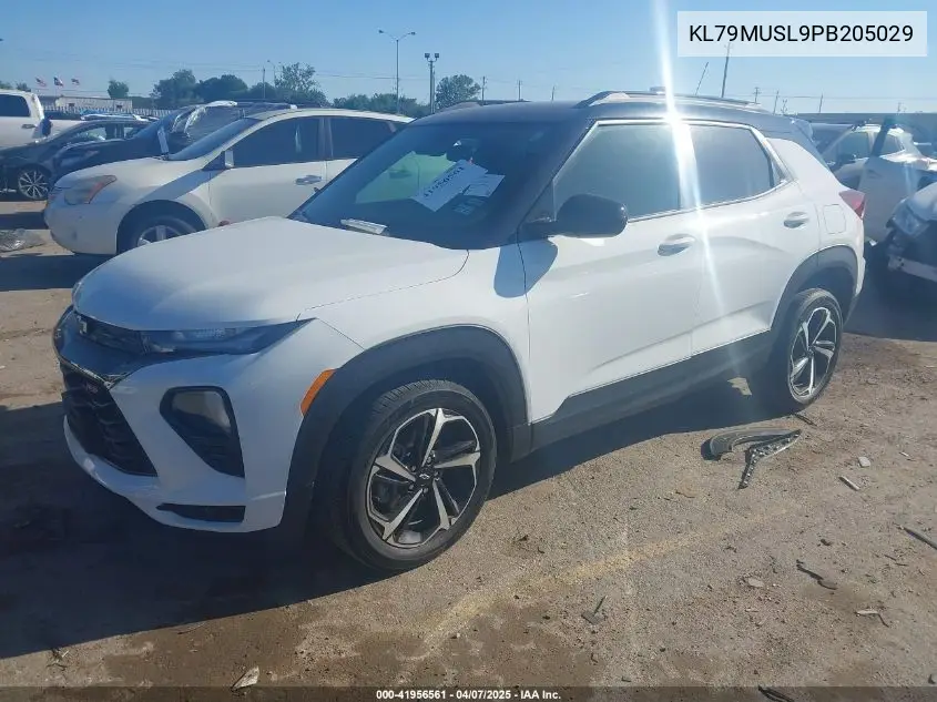2023 Chevrolet Trailblazer Awd Rs VIN: KL79MUSL9PB205029 Lot: 41956561