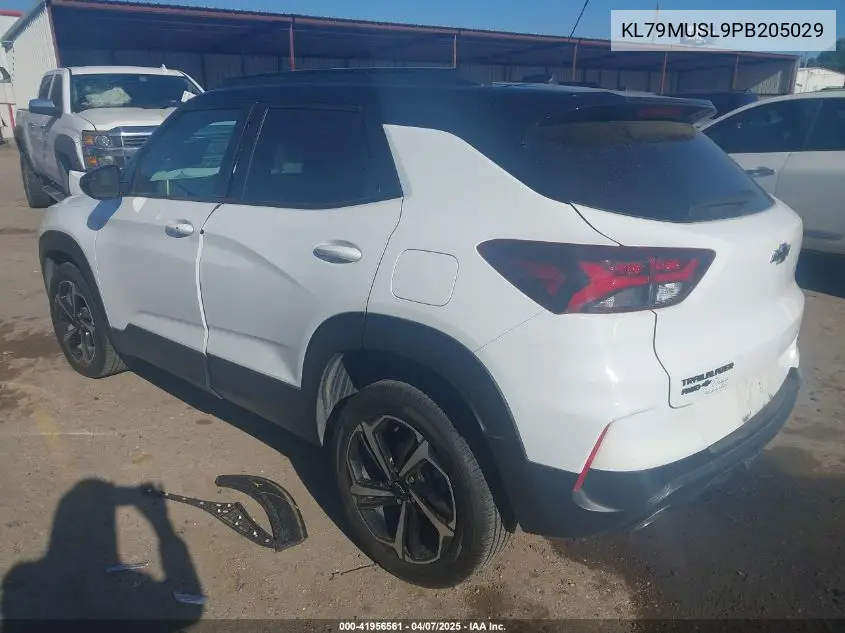 2023 Chevrolet Trailblazer Awd Rs VIN: KL79MUSL9PB205029 Lot: 41956561