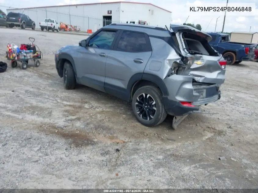 2023 Chevrolet Trailblazer Fwd Lt VIN: KL79MPS24PB046848 Lot: 42241165
