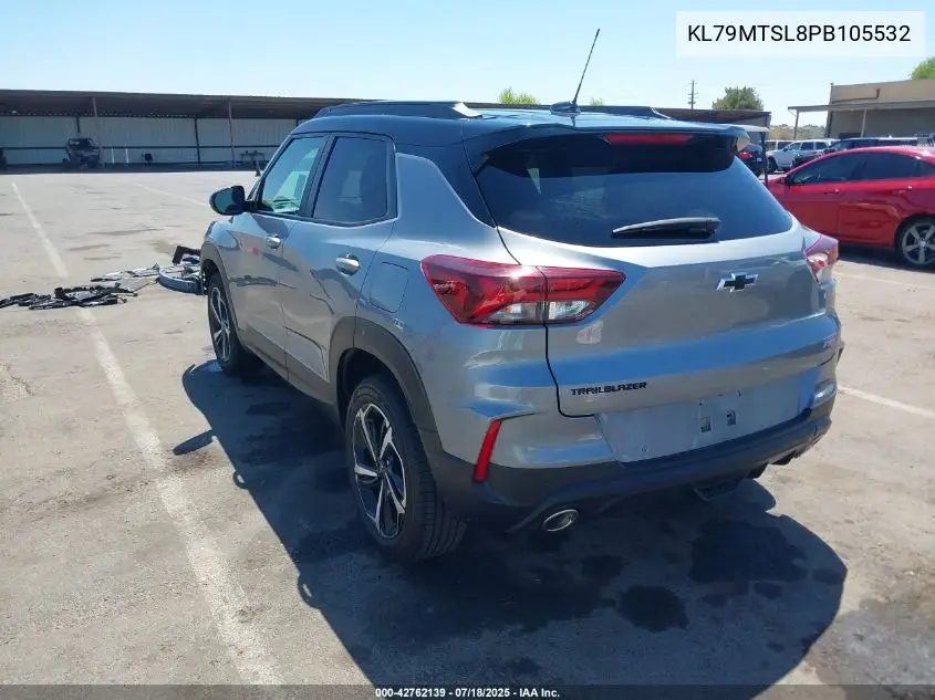 2023 Chevrolet Trailblazer Fwd Rs VIN: KL79MTSL8PB105532 Lot: 42762139