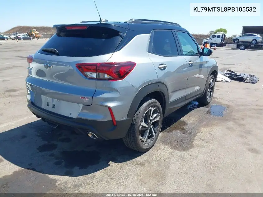 2023 Chevrolet Trailblazer Fwd Rs VIN: KL79MTSL8PB105532 Lot: 42762139