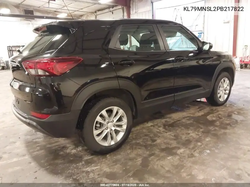 2023 Chevrolet Trailblazer Awd Ls VIN: KL79MNSL2PB217822 Lot: 42770604