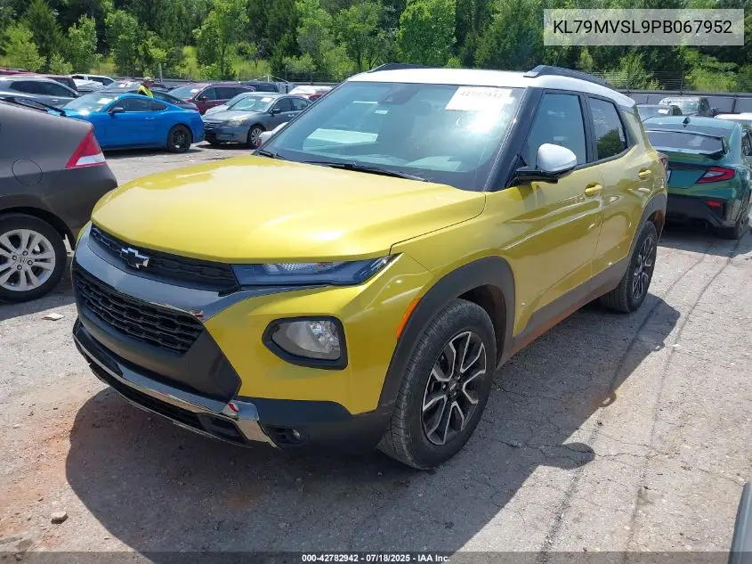 2023 Chevrolet Trailblazer Fwd Activ VIN: KL79MVSL9PB067952 Lot: 42782942