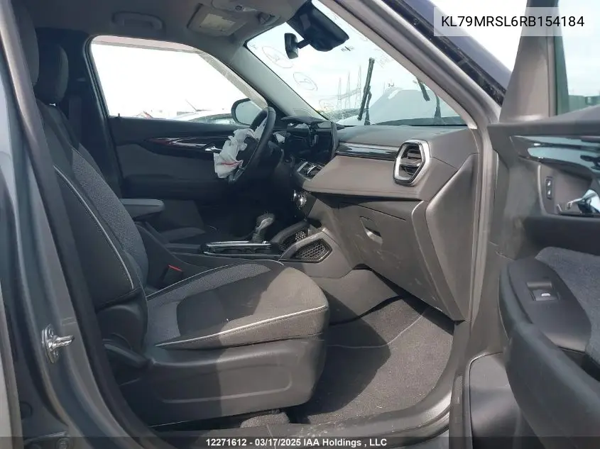 2024 Chevrolet Trailblazer Lt VIN: KL79MRSL6RB154184 Lot: 12271612