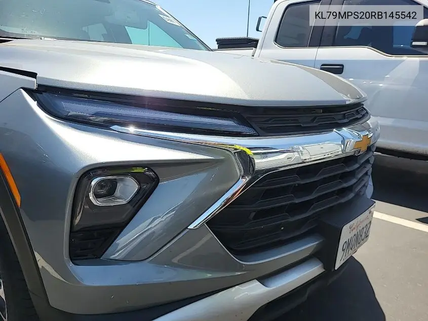 2024 Chevrolet Trailblazer Fwd Lt VIN: KL79MPS20RB145542 Lot: 42678009