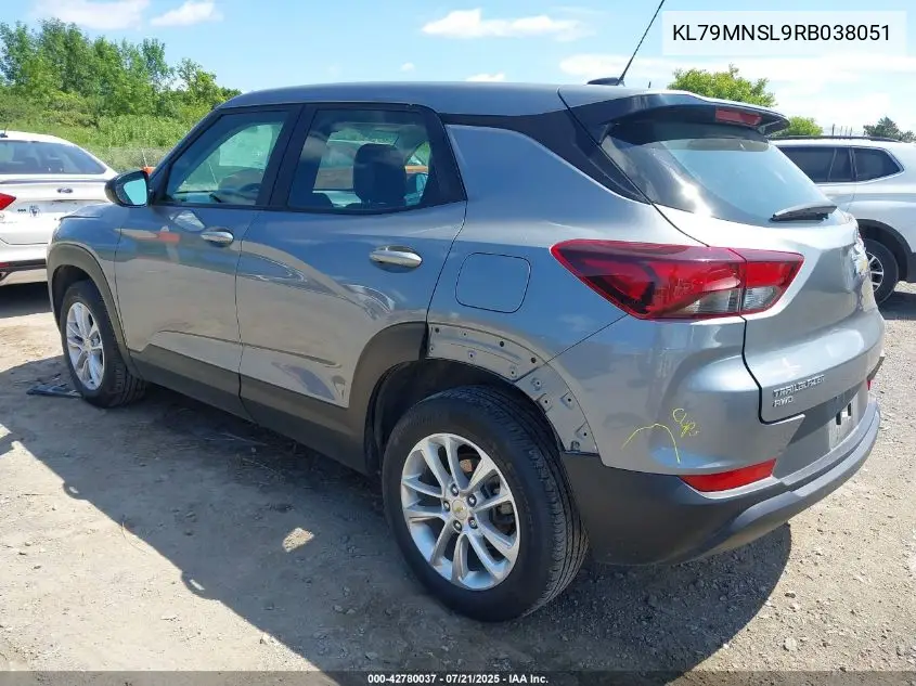 2024 Chevrolet Trailblazer Awd Ls VIN: KL79MNSL9RB038051 Lot: 42780037