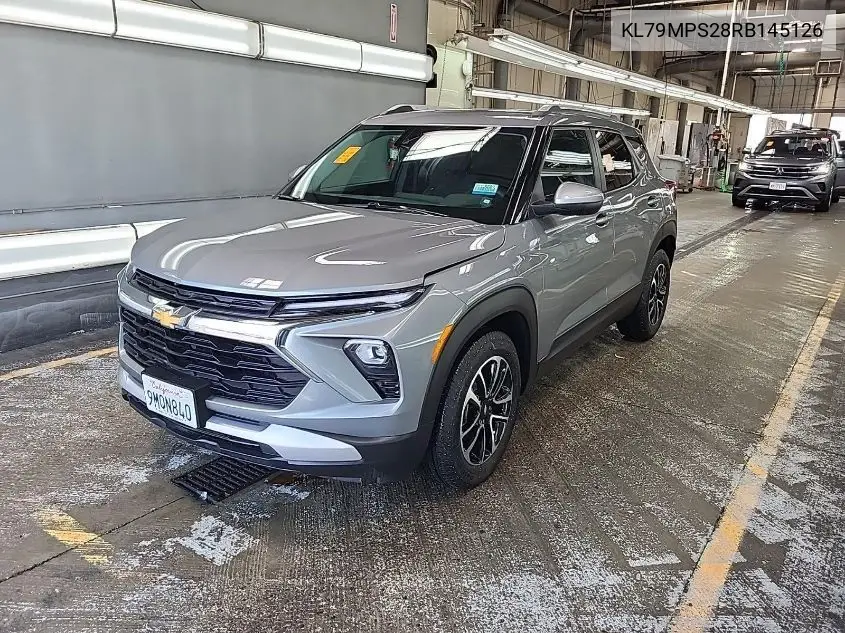 2024 Chevrolet Trailblazer Fwd Lt VIN: KL79MPS28RB145126 Lot: 42796377