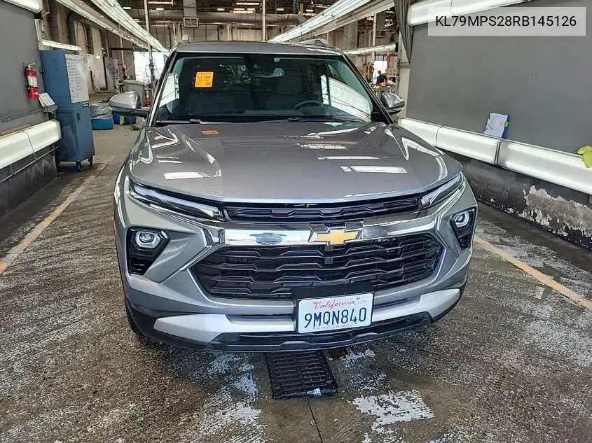 2024 Chevrolet Trailblazer Fwd Lt VIN: KL79MPS28RB145126 Lot: 42796377